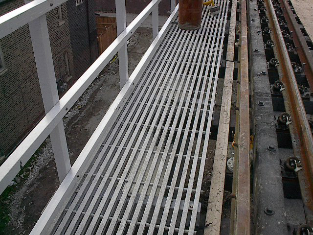 Glass Reinforced Plastic Pultruded Grating at Train Station Transportation Market