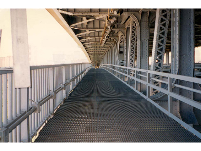 Glass Reinforced Plastic Pultruded Grating on Veterans Memorial Bridge Transportation Market