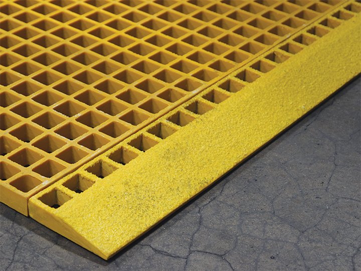 "F R P" Molded Grating Edge Ramp